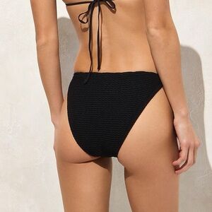 NWT Jcrew ribbed Black Textured Women's Swim Bottom
